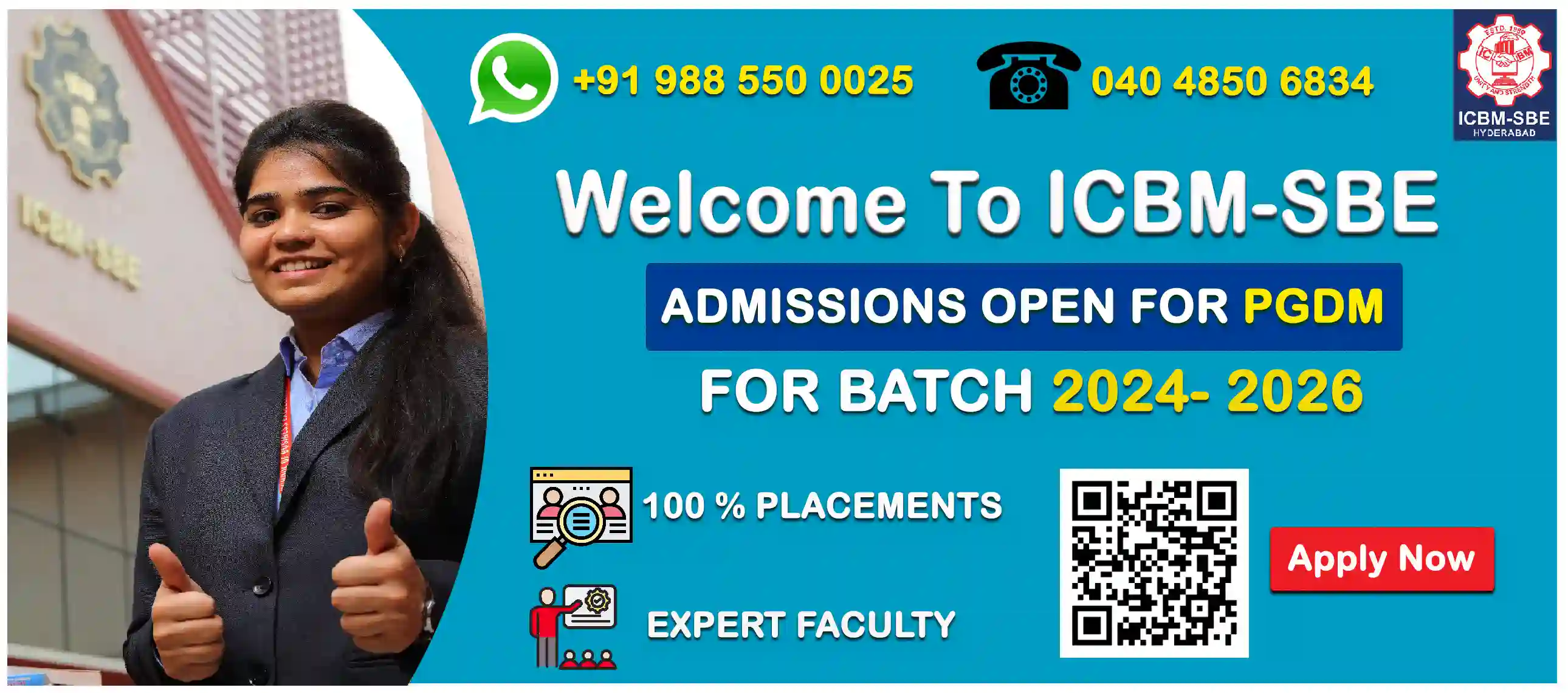 ICBM-SBE Admissions Open Popup